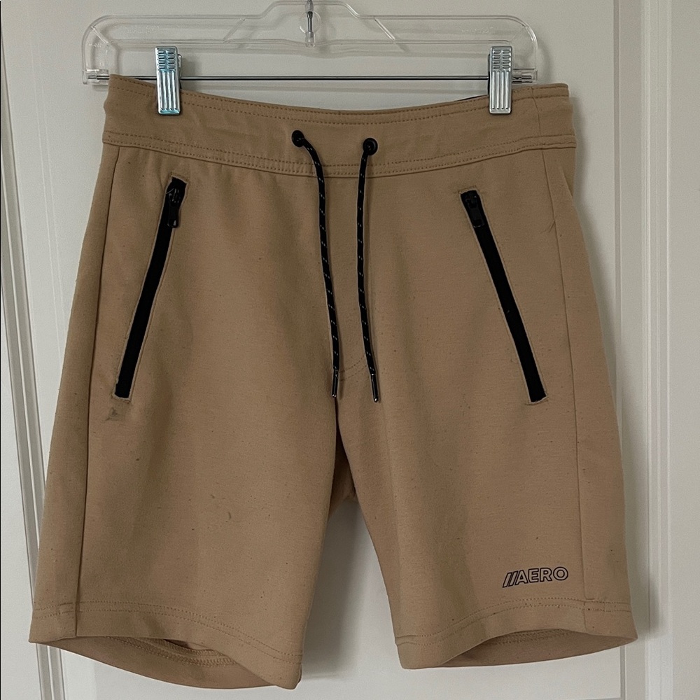 Men's XS Aeropostale Tan Shorts with Black Accents